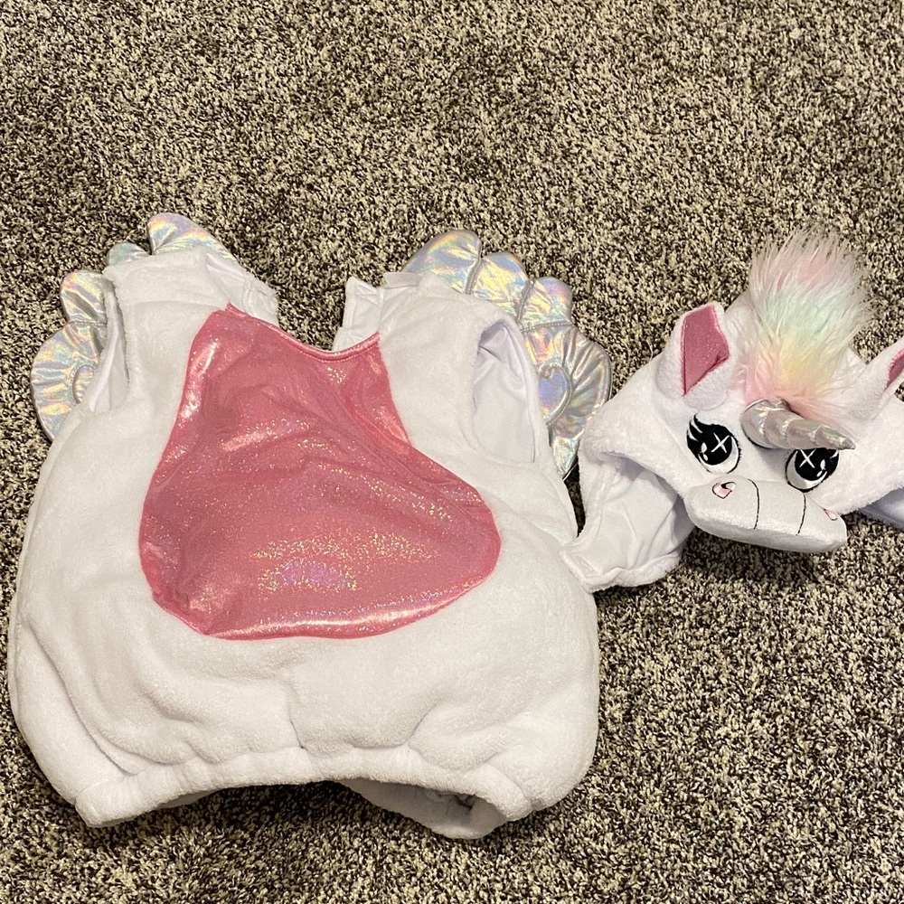 Spirit Unicorn Costume with Pink and White Accents